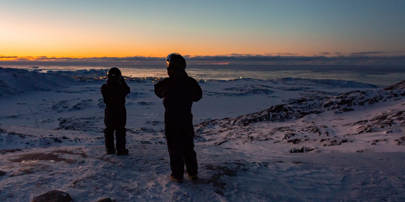 gæst udsigt vinter solnedgang @Filip Gielda Visit Greenland , 2019 (3)